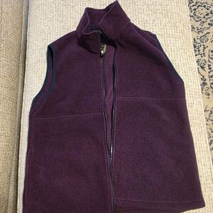 L.L. Bean Women's Deep Purple Fleece Vest